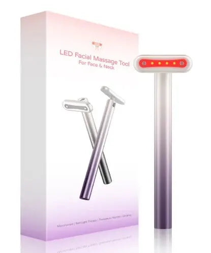 Microcurrent 4 in 1 Electric EYE Dark Circles Fairy Stick EMS Face Neck Skin Care Massage Stick Facial Massager Wand