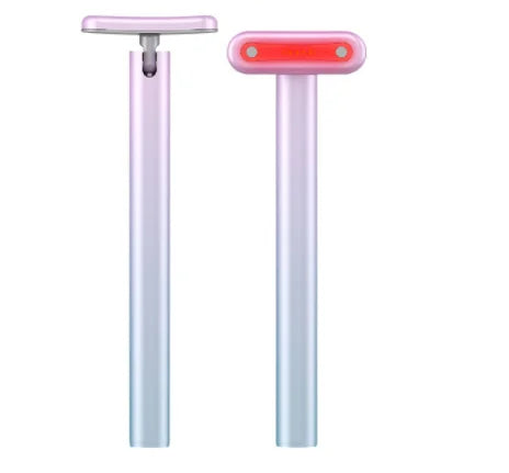 Microcurrent 4 in 1 Electric EYE Dark Circles Fairy Stick EMS Face Neck Skin Care Massage Stick Facial Massager Wand